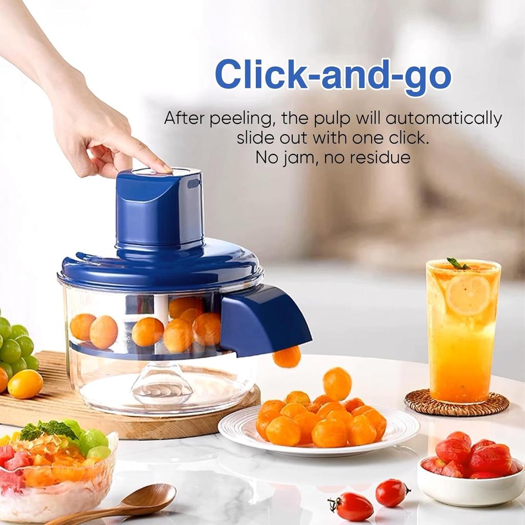 Electric Grape and Garlic Peeler, Automatic Peeler, USB Rechargeable Multi-functional Small Fruit and Tomato Peeling Tool