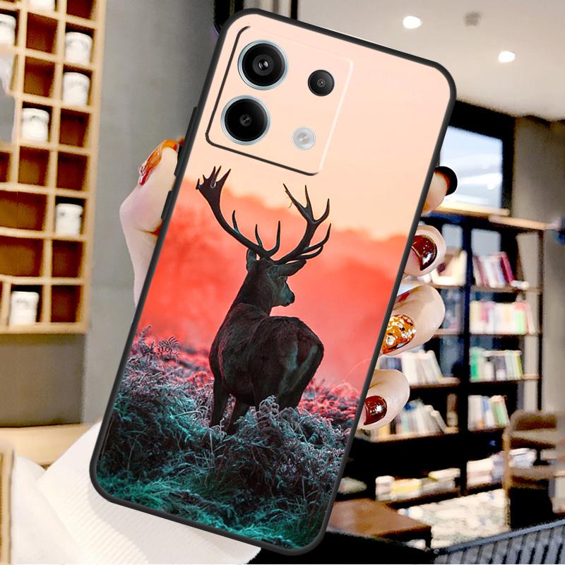 Deer For Xiaomi Redmi Note 13 Pro 9 10 11 12 14 15 Pro Plus Case For Redmi 15 12C 13C 14C 10C 15C