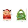 10pcs Elk Christmas Tree Shaped Candy Packing Bags Plastic Candy Pouches Christmas Gift Bags  Kids