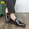 Fashion Men's Slip On Leather Loafers Business Casual Dress Shoes for Men Pointed Toe Comfortable Office Formal Wedding Shoes
