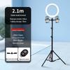 Portable Floor-Standing Tripod with Fill Light for Stable Mobile Live Streaming and Online Classes