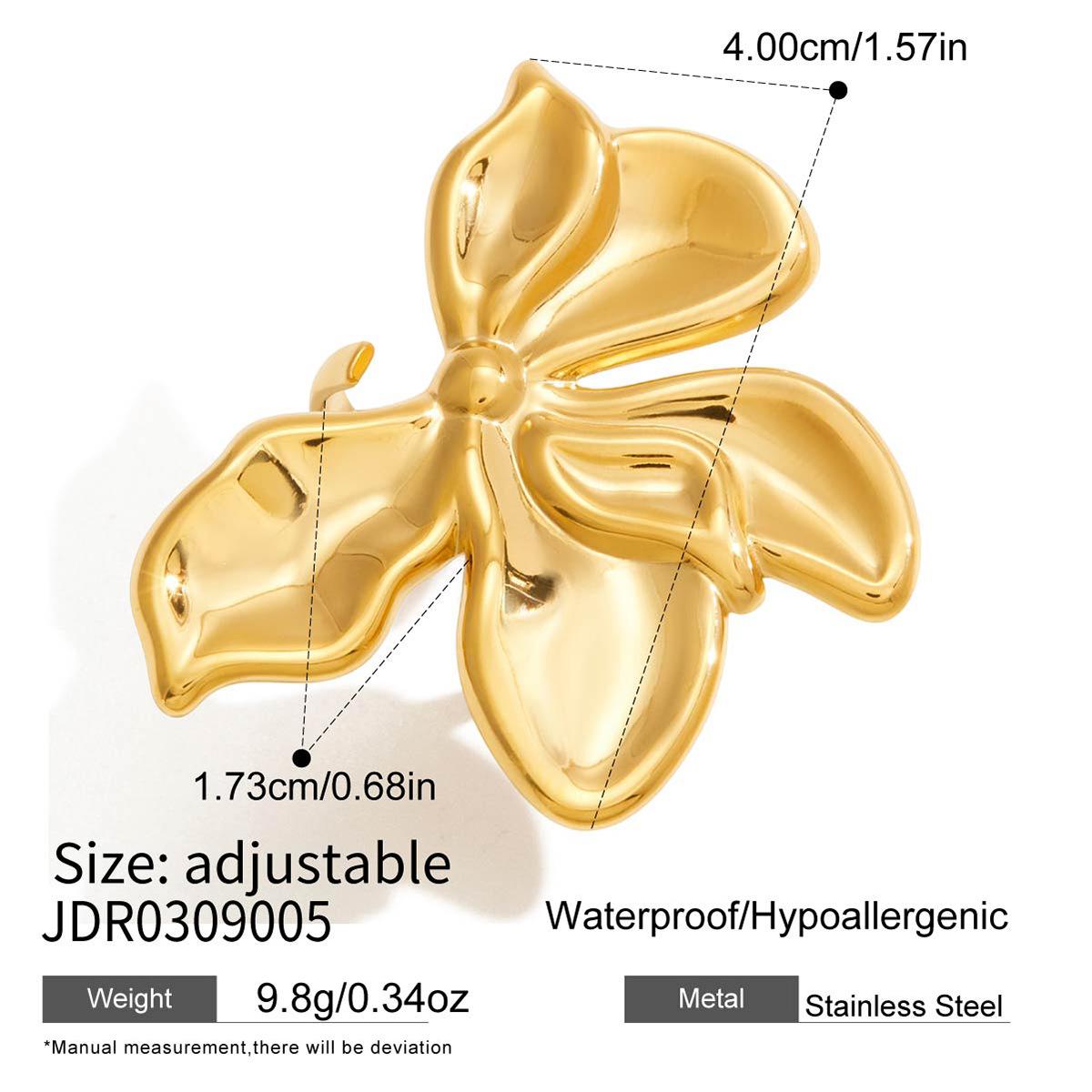 European and American flowers titanium steel necklace accessories earrings temperament stainless steel head