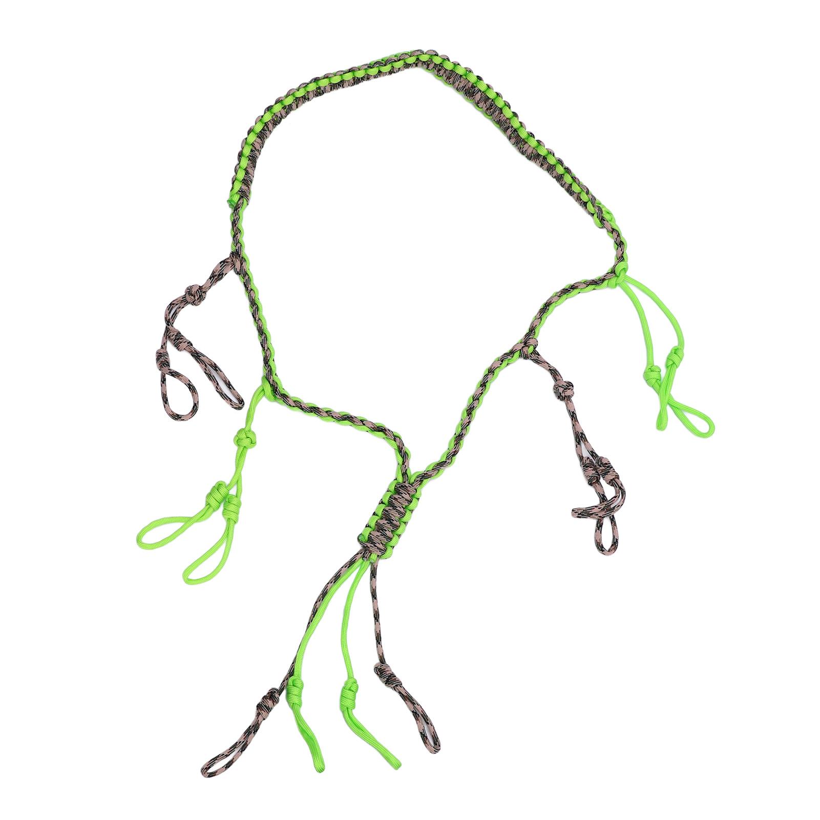 

Duck Call Lanyard Portable Braided Paracord Nylon Game Call Lanyard with Loops for Outdoor Fluorescent Green