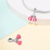 Plated 925 Silver Sports Badminton Charms Fit 925 Charms Bracelet Beads Jewelry Gifts for Women