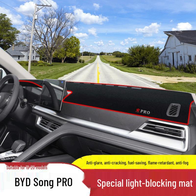 BYD Song PRO/PLUS/MAX Dashboard Anti-glare Pad - Sunshade & Heat Protection