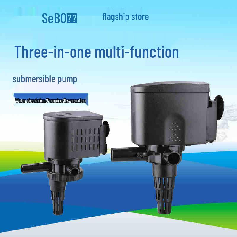 Songbao Silent Submersible Aquarium Pump: 3-in-1 Filter, Circulator, Oxygenator