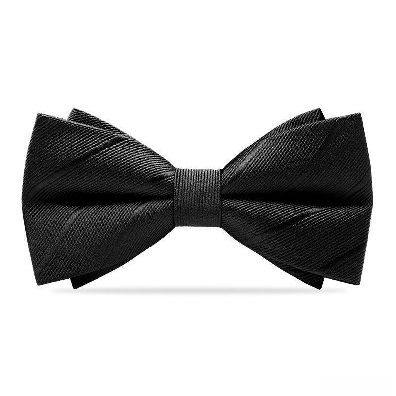 

Burgundy Cotton Bow Tie With Classic Pattern For Bridal Grooms And Suit Accessories Black Diagonal