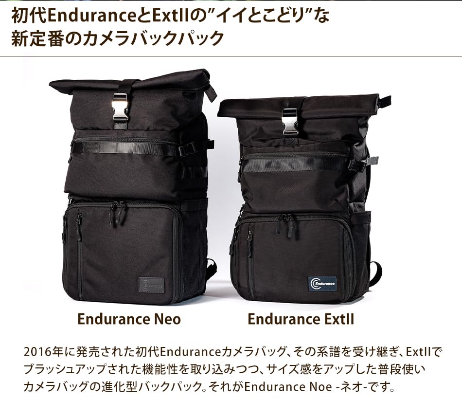 [Endurance] Endurance Camera Bag Neo Neo Large Capacity 2 Air Chamber Camera Rucksack Backpack Bh-51