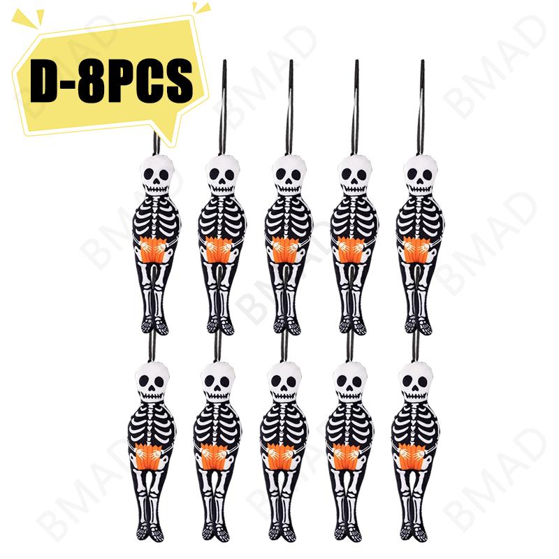 Halloween Hanging Pendant Decor Pumpkin Black Cat Ghost Skull Ornament for Party Day of the Dead Halloween Decoration for Home