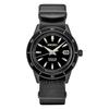 Presage Series 50 Meters Waterproof Automatic/manual Mechanical Movement Leather Strap 40.8mm Men's Watch Black Dial SRPH95
