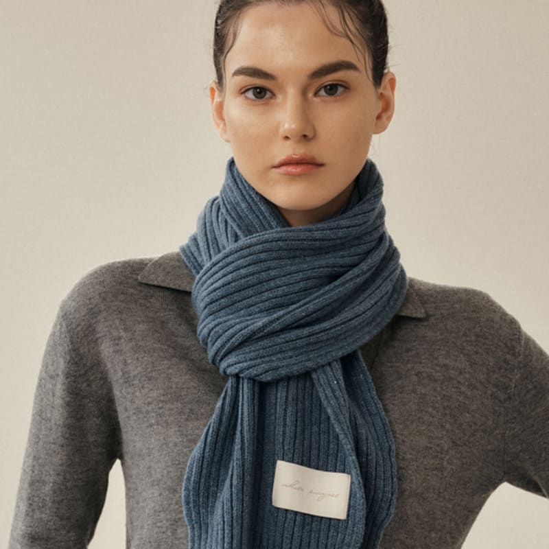 White Project MINI WOOL KNIT MUFFLER [9COLOR]