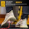 Anti-puncture Summer Safety Shoes Light Breathable Work Shoes with Plastic Toe 6kv Insulation Work Boots Safety Man Sneakers