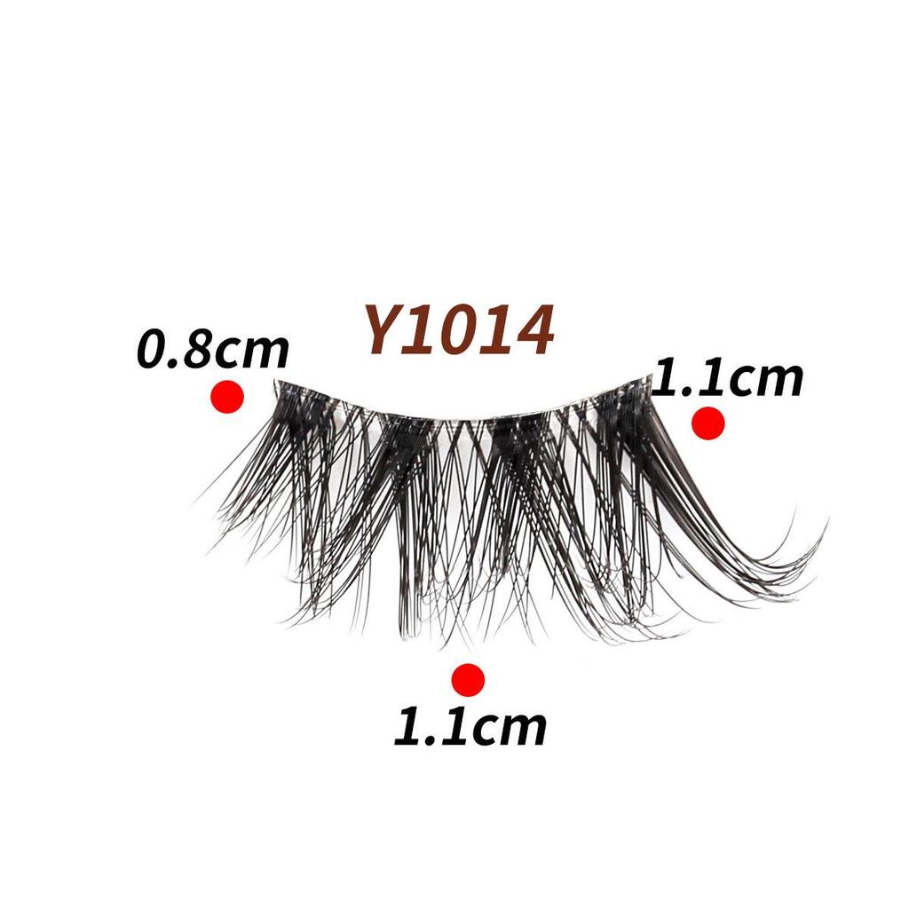 10 Pairs Transparent Band Half Eye Cat Eye False Eyelashes - 3D Layered, Natural, Thickening & Lengthening