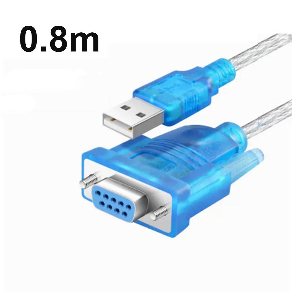10pcs USB 2.0 to RS232 DB9 9Pin Male & Female Separate Serial Converter Cable COM Port Cord For Windows 98/2000/7/8/10 Desktop Laptop PC Computer