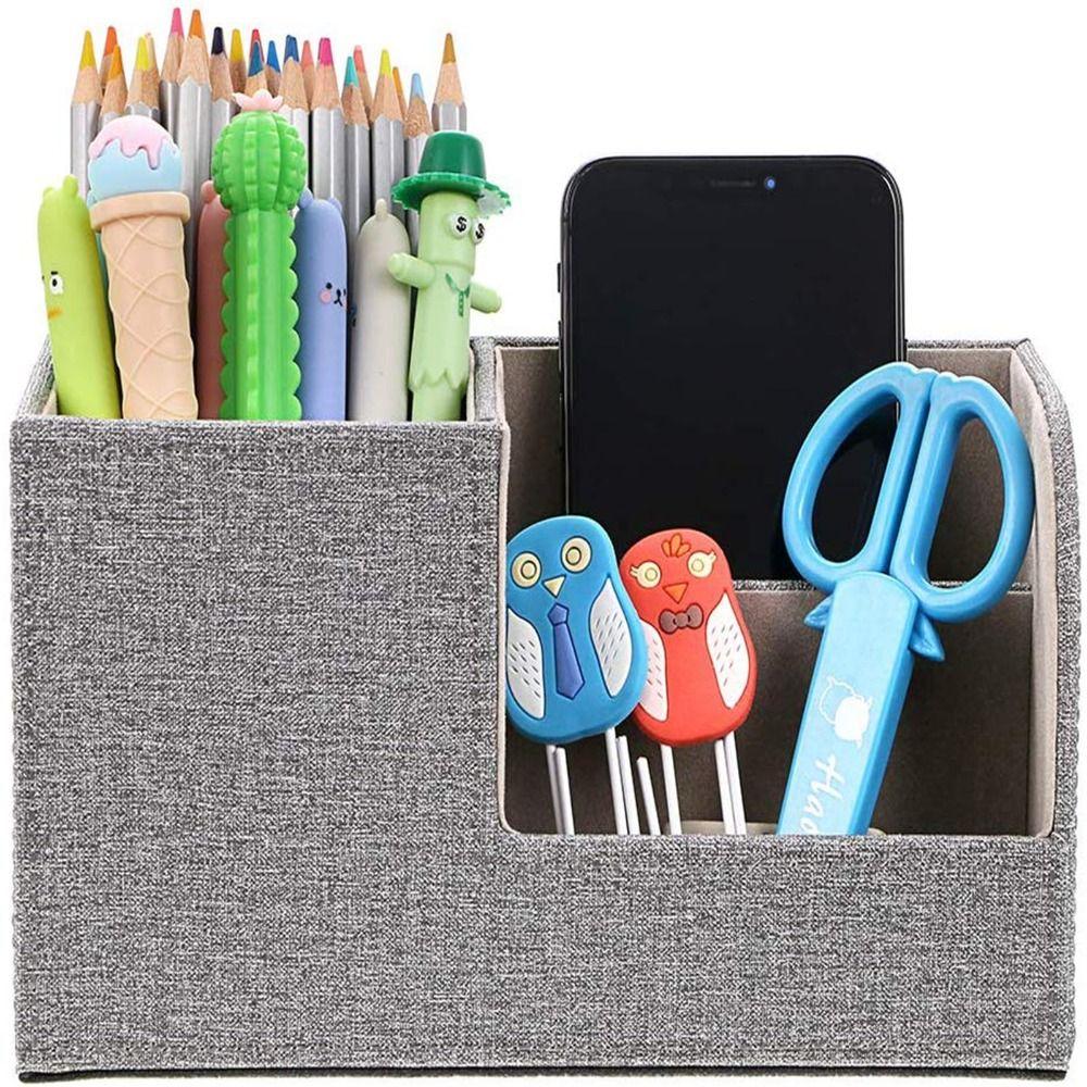 Multi-functional Pencil Pen Holder High-end Desktop Stationery Storage Box  Living Room