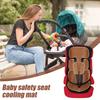 Baby Safety Seat Cooling Mat with Rattan Weaving Feature Summer Travel Essential for Car Seats Newborn To 4 Years