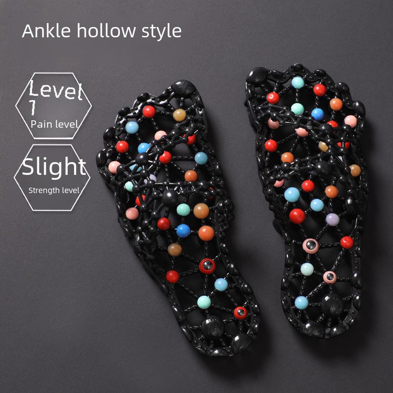 Papuci de masaj pentru femei de vară: Terapie pentru picioare, antiderapantă, uscare rapidă, utilizare în interior