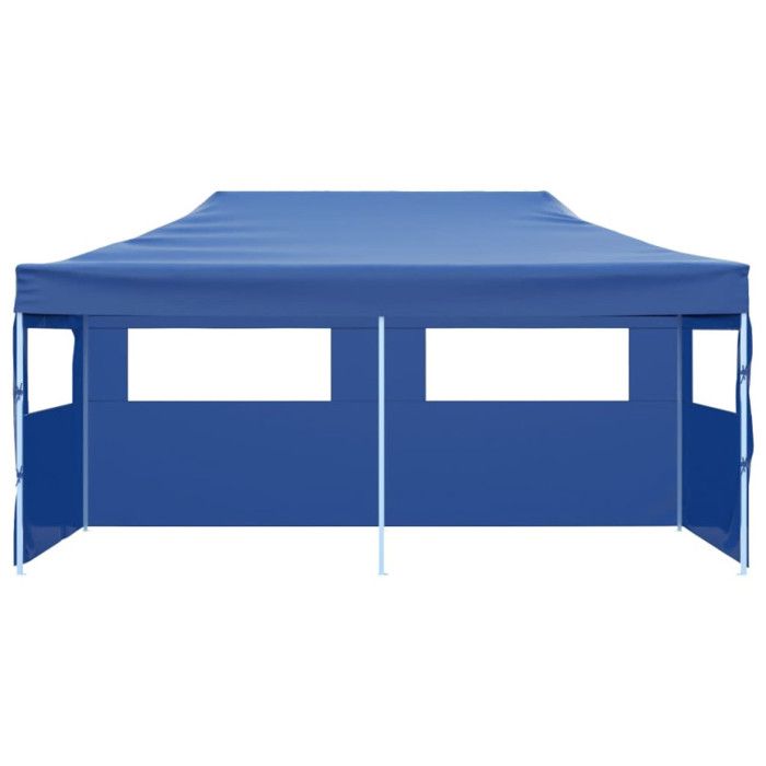 VidaXL Tente de réception pliable bleue 3 x 6 m