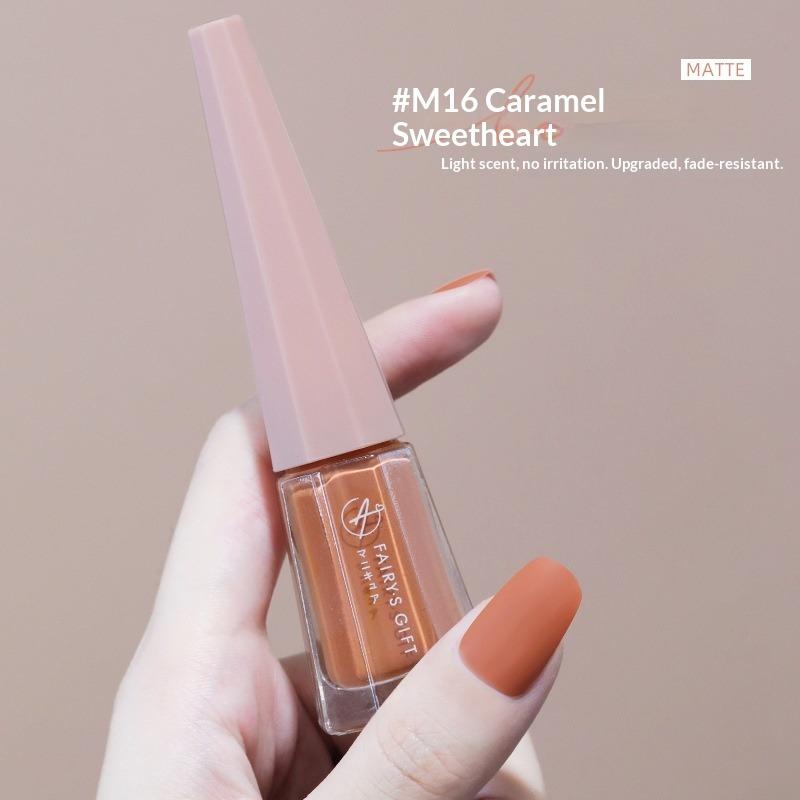 Water-based, Non-peelable, No-bake, Long-lasting, Waterproof, Non-fading, Matte, Frosted, Elegant Nail Polish.