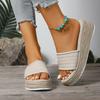 Fashion New Summer Shoes Woman Outdoor Platform Casual Round Toe Sandals Plus Size Simple Design Ladies Slippers for Daily Hot Sale