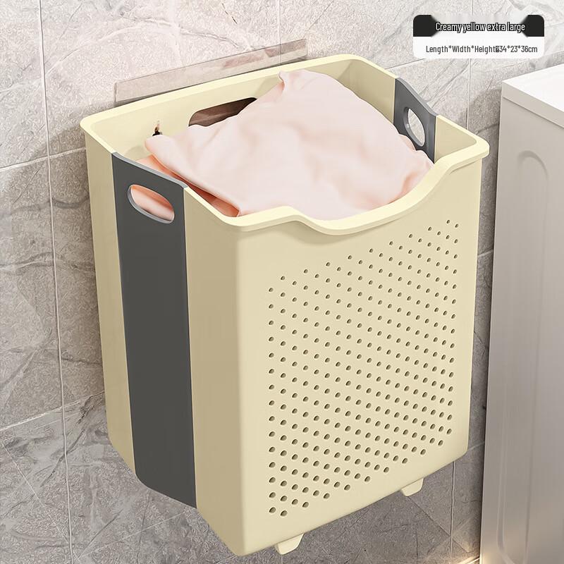 Складная настенная корзина для белья