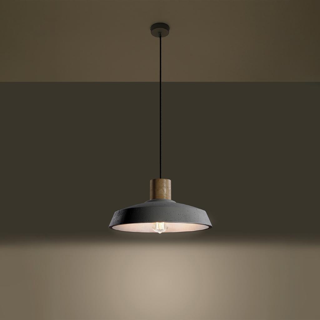 Lampa Wisząca Mandarino 1 E27 Szary Lumilo 02.180.82