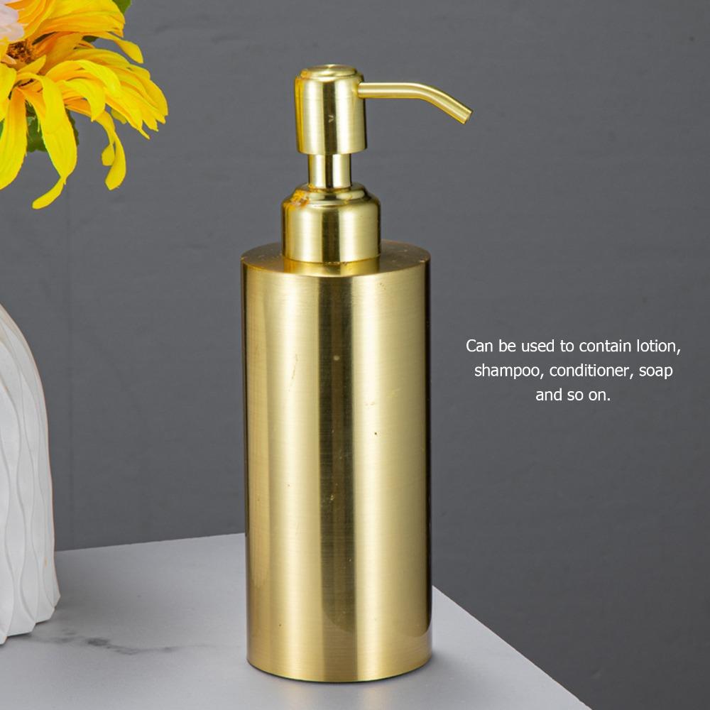 260ml Capacity Lotion Bottle Gold Liquid Soap Dispenser Soap Dispenser Bathroom Kitchen Hotel