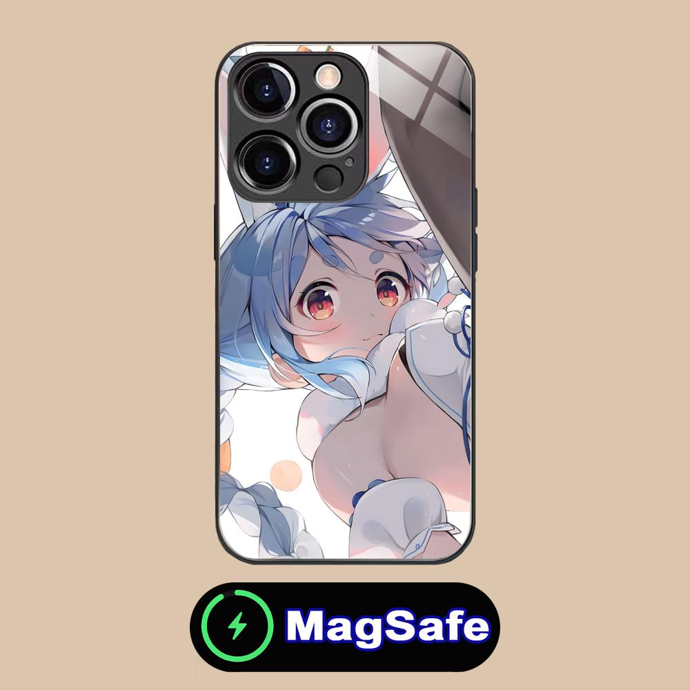 

Usada Pekora Anime Phone Case for iPhone 16 15 14 13 12 11 Pro Max Plus Mini MagSafe Glass Colour Protective Smartphone Luxury iPhone 16