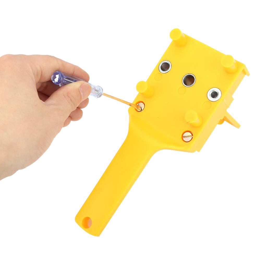 Ghid de găurire manual pentru prelucrarea lemnului Ghid de găurire 6810 mm Localizator de găuri de foraj pentru lemn