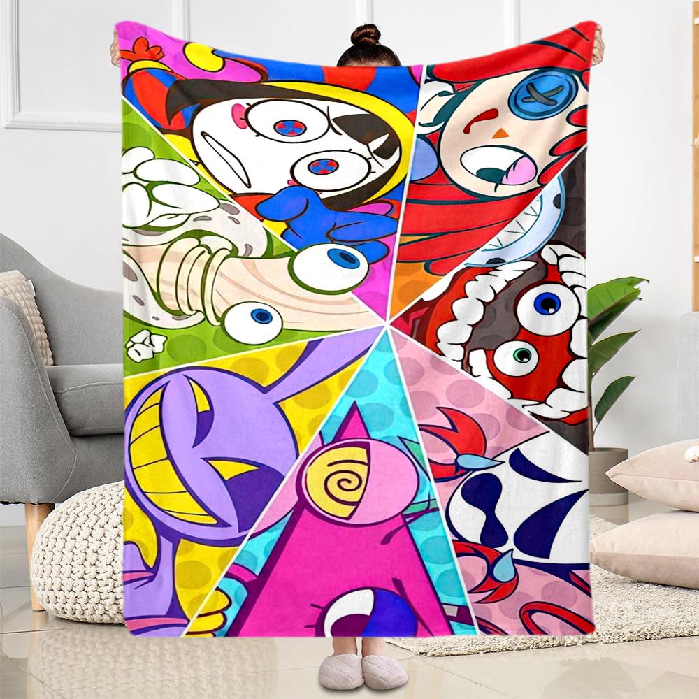 Digital Circus3 Blankets Are Suitable for Living Rooms,making Them an Ideal Choice for Outdoor Travel and Gifts.
