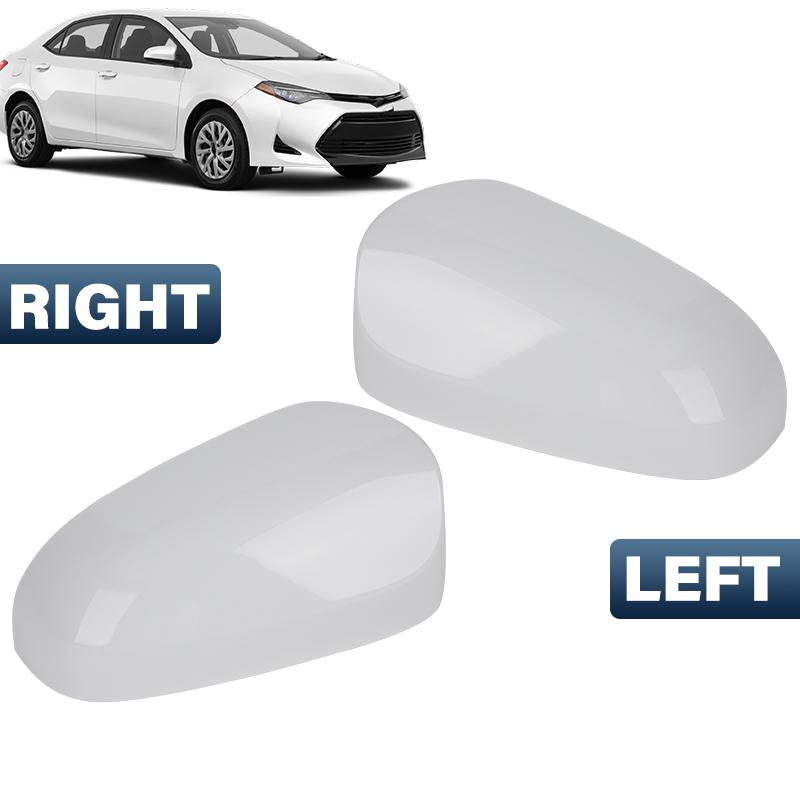 Side Mirror Cover Cap For Toyota Corolla 2014 2015 2016 2017 US Model W/O Turn Signal Light Glossy Black/White/Silver Mirror Cap