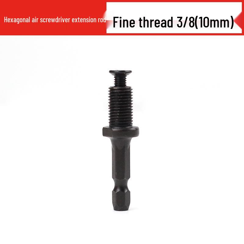 Electric to Air Impact Wrench Converter: 1/2" to 1/4" Hex Bit Adapter with Telescopic Spring Sleeve.