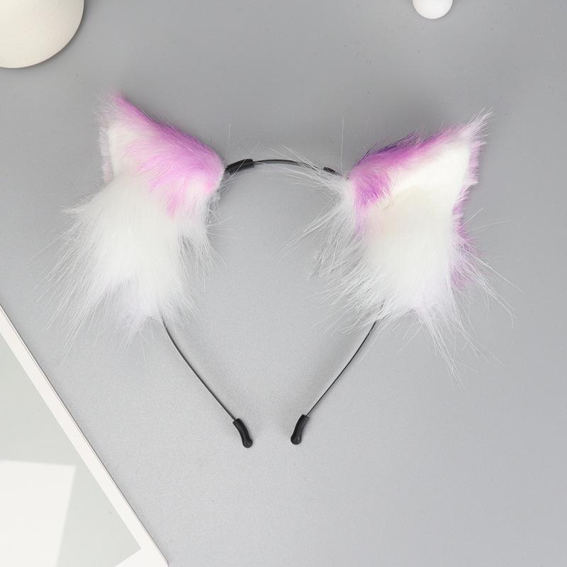 New animal ear plush ear headband female fox animal ear hair accessories cos hairpin hairpin cat ear accessories