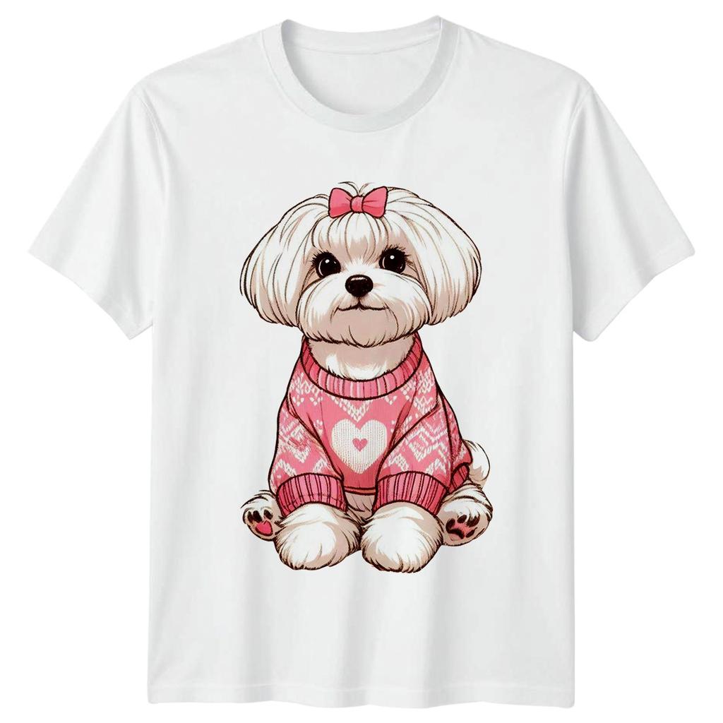Cute Maltese Puppy Dog In Unisexs TShirt Maltese Dog Pet Lover Christmas