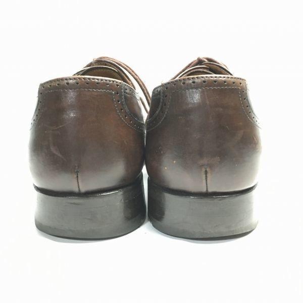 ESTNATION Size 5.5 (24.5cm) Made In Spain Wingtip Business Shoes Dark Brown Men's(USED)
