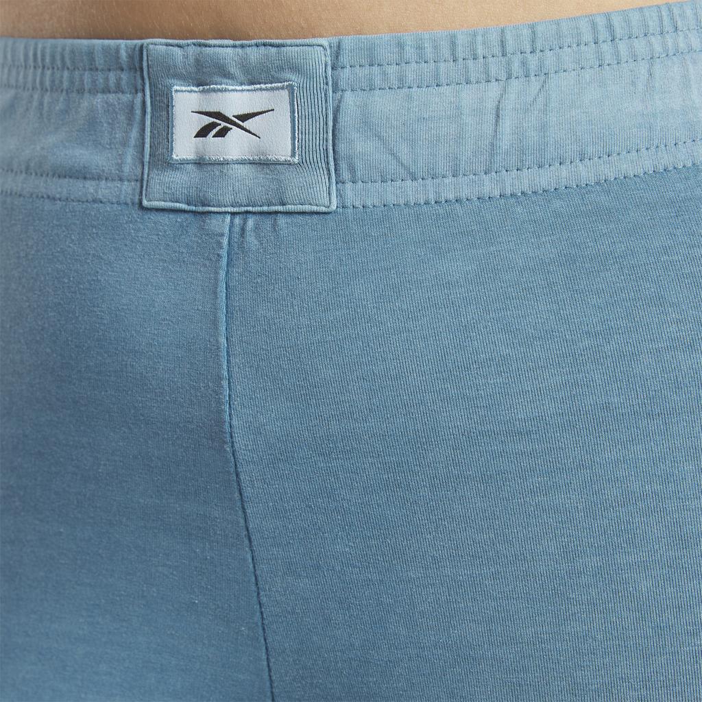 Reebok Knitted Sweatpants Women's Blue Moderate Slim Fit Pants HS4753