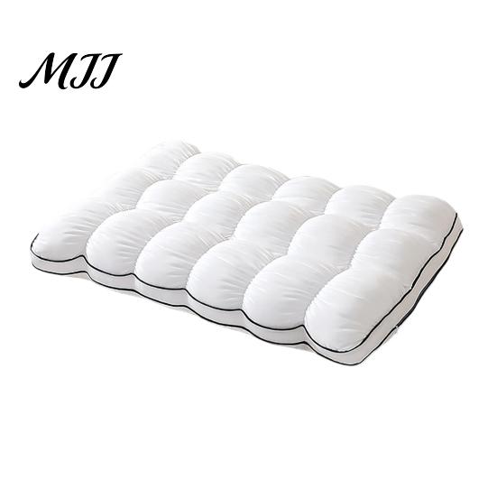 Breathable Pillow for Night Sweats Puff Sleeping Pillow, Soft Fluffy Cloud Quilted Grid Bed Design, Machine Washable Side And Back Sleepers Cloud-like белый