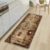 Long Kitchen Mat Minimalist Gray Utensil Runner Rug Anti Slip Floor Mat Soft Wear Resistant Suitable for Kitchen Decor