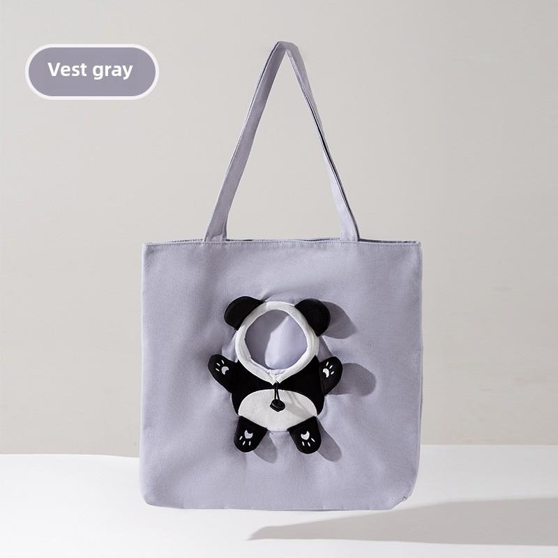 All Seasons Go Out Pet Bag Cat Probe Messenger Bag Dog Cute Animal Canvas Bag Cat Bag Handbag