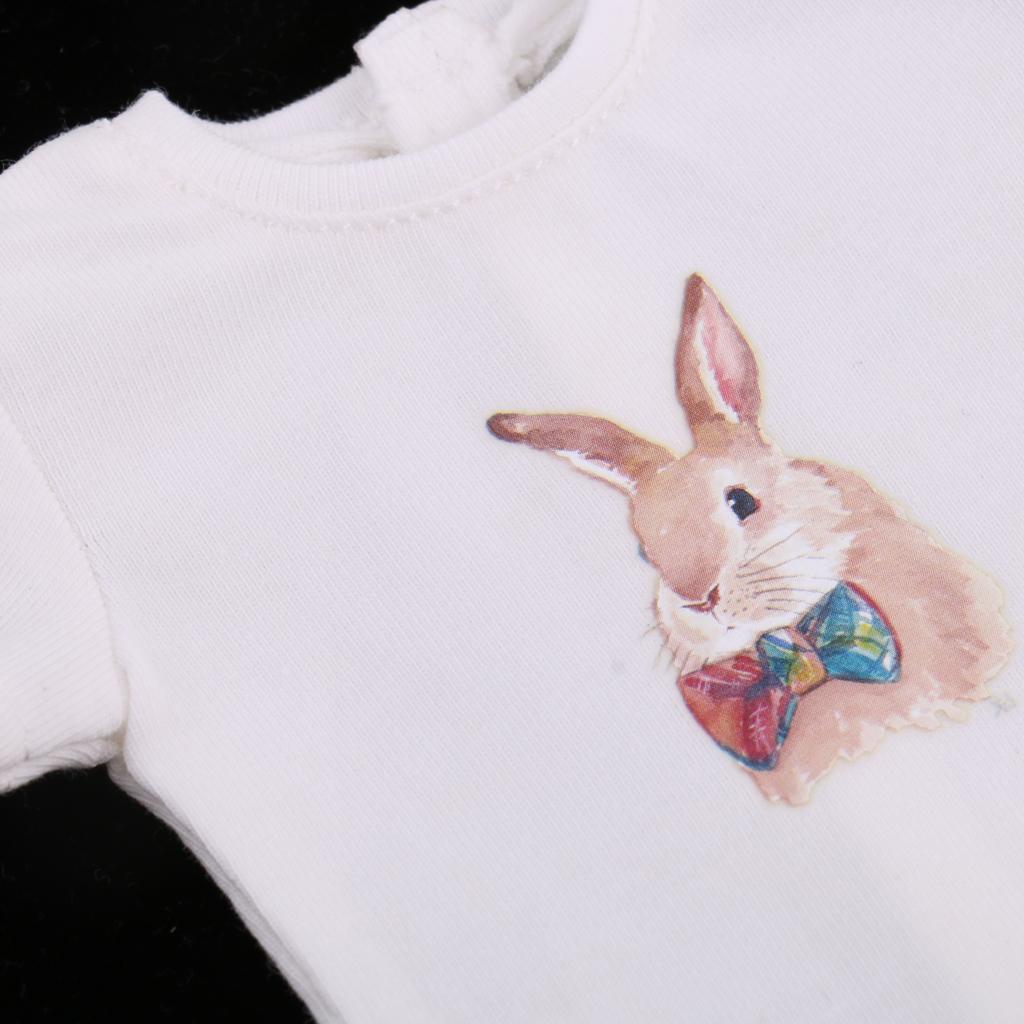 Cotton Doll T Shirt White BJD Doll Clothes Fashion Long Sleeve Doll Clothing for Ball Jointed Dolls Accessories