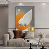 Orange Sonne Leinwand Poster Kreative Abstrakte Wand Kunst Malerei Nordic Poster und Drucke Wand Bilder für wohnzimmer Wohnkultur