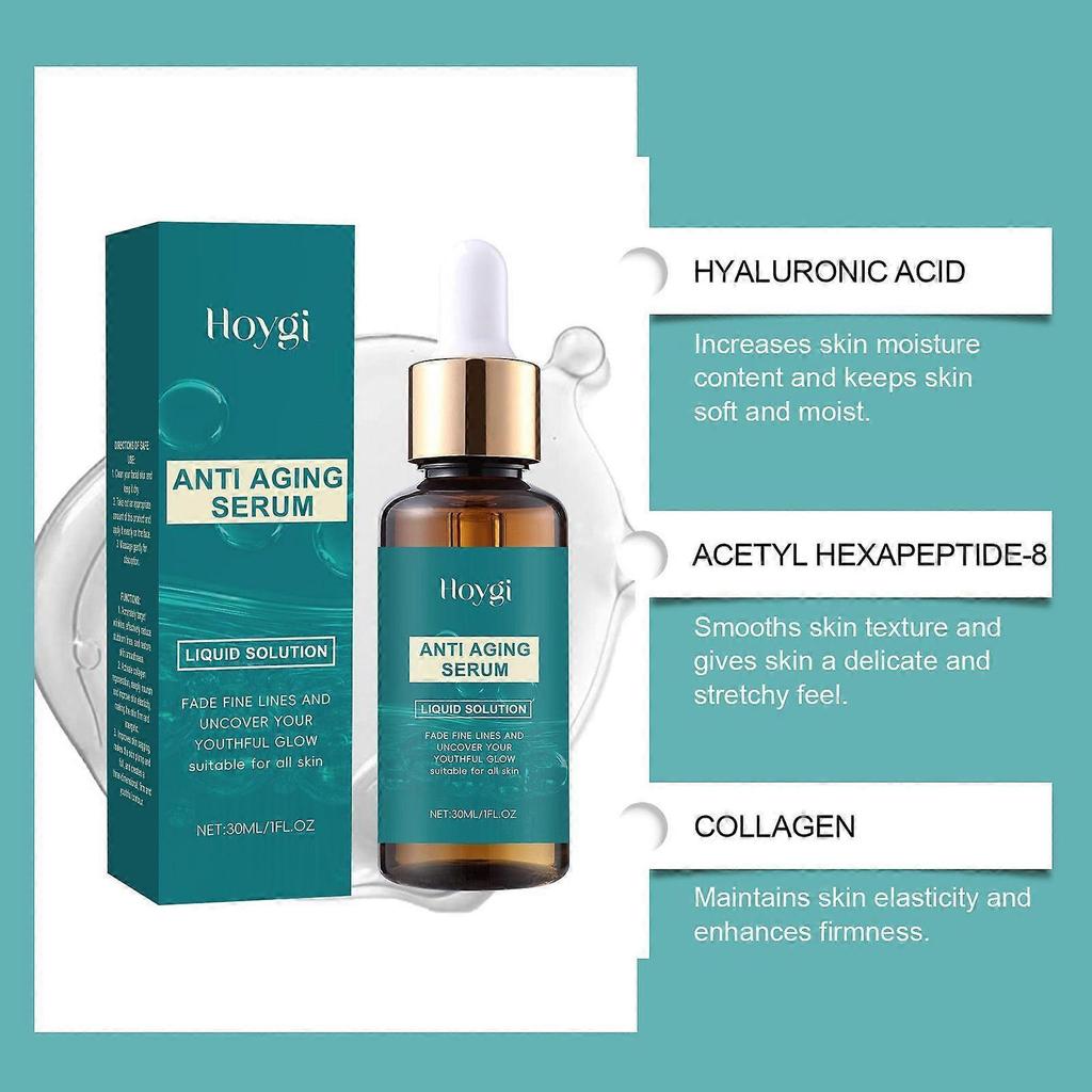 Anti Aging Serum, Boosts Skin Collagen Production, Diminishes Fine Lines & Wrinkles for a Youthful Glow, Suitable for All Skin Types