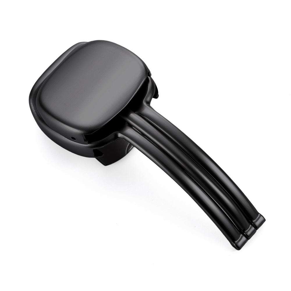 

Пряжка для часов, металлическая, из цинкового сплава, 20 мм, складная застежка из нержавеющей стали для кожаного, силиконового, универсального ремешка часов чёрный