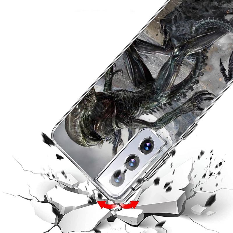 Alien Vs Predator Painted Phone Case For Samsung Galaxy S24 S25 Edge S26 Ultra S23 S22 S21 Plus S20 FE + Personalized Print Cove