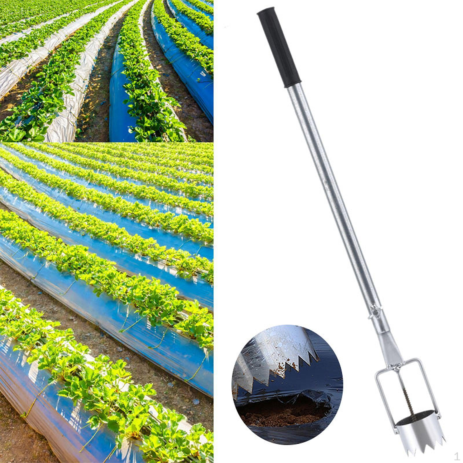 

Bulb Plant Anti- Plugger Retractable Garden Handle Gardening Film Creush Dissolver for The Lawn 5cm Diameter