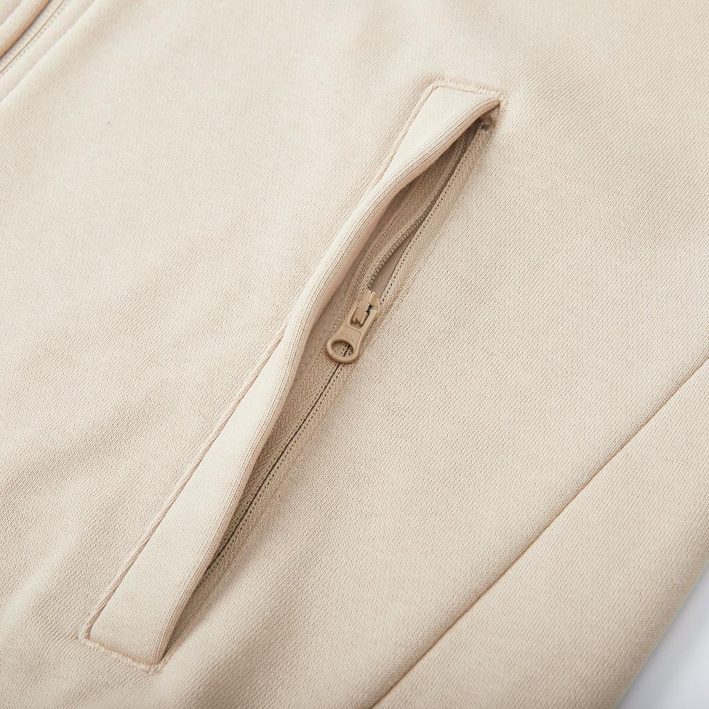 Adidas Letter Stand Collar Zipper Casual Long Sleeve Jacket Men Jacket Khaki JJ0432