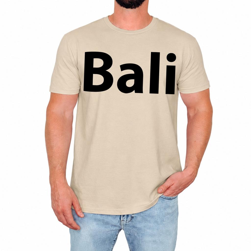 Bali Mens T-Shirt Bold Travel Slogan Shirt Adventure Tropical Summer Gift