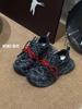 Leather platform Paris dad shoes women's 2025 autumn new three-color shoelaces are old and polished trendy sports and leisure shoes