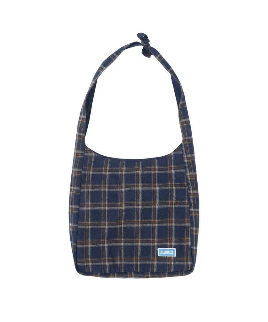 Sunnect Plaid Crossbody - Navy