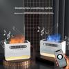 Bluetooth Speaker with White Noise, Colorful Flame, Humidifier, and Aromatherapy